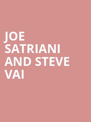 Joe Satriani and Steve Vai, Gillioz Theatre, Springfield
